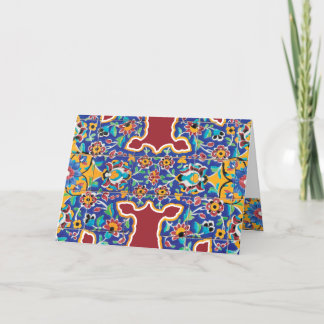 Cartão De Festividades Azulejo Safavi Persa