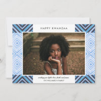 Azulejos de Aquarela Modernos do Kwanzaa | Azul |