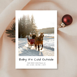Cartão De Festividades Baby It's Fold Outside Horse Ride Newlywn Foto