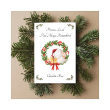 Baby Loss Always Remembered Rabbit Christmas Card