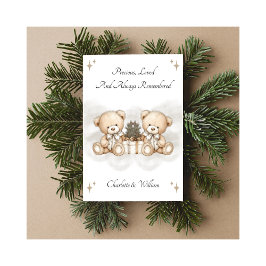 Cartão De Festividades Baby Loss Twins Always Remembered Christmas Card