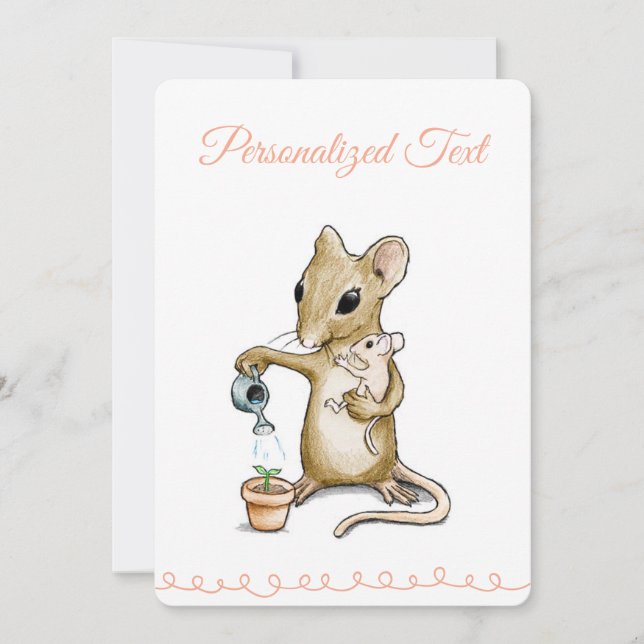 Cartão De Festividades Baby Shower Card (Frente)