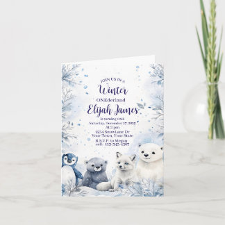 Cartão De Festividades Baby's 1st Birthday Invitation