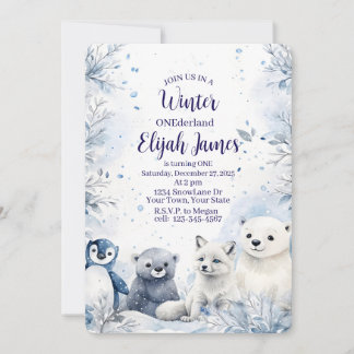 Cartão De Festividades Baby's 1st Birthday Invitation