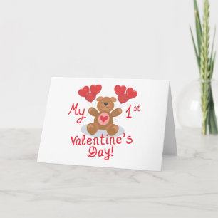 Cartão De Festividades Baby's 1st Valentine's Day Card