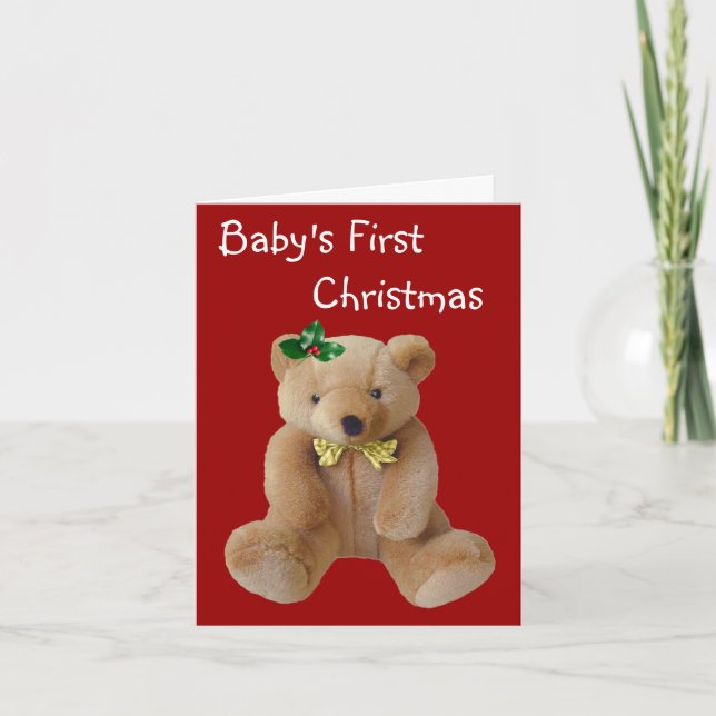 Cartão De Festividades Baby's Christmas Card (Frente)