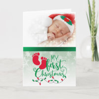 Baby's First Photo Christmas Card