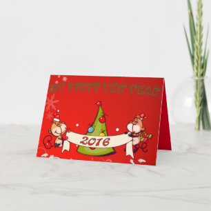 Cartão De Festividades Baby's : my first new year -