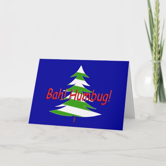 Cartão De Festividades Bah! Humbug! (Frente)