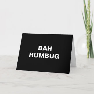 Cartão De Festividades Bah Humbug Christmas