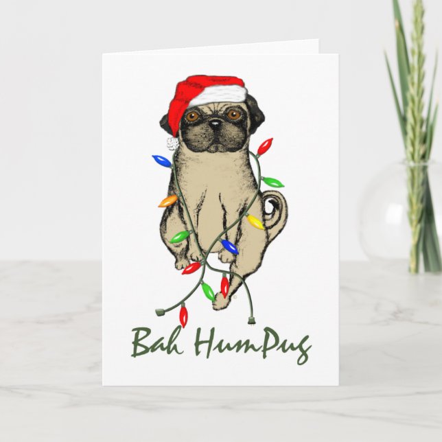 Cartão De Festividades Bah HumPug (Frente)