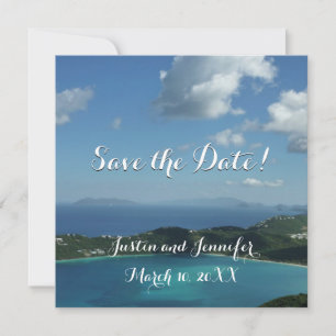 Cartão De Festividades Baía de Magens, St. Thomas Casamento Salve a Data