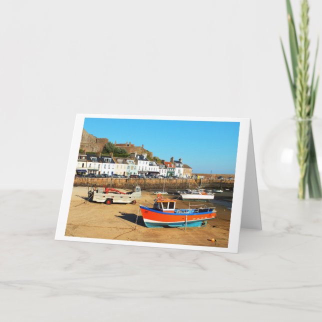 Cartão De Festividades Baixa maré em Gorey (Frente)