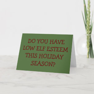 CARTÃO DE FESTIVIDADES BAIXO "ELF ESTEEM" DEPOIS ENCONTRA-ME SOB MISTLETO