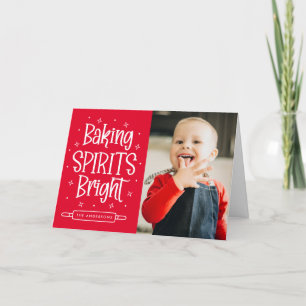 Cartão De Festividades Baking Spirits Bright Red 2 Photo