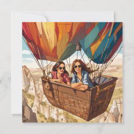Cartão De Festividades Balão de ar quente em Cappadocia, Turquia