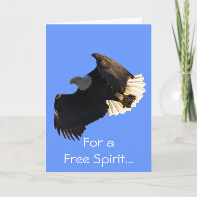 Cartão De Festividades Bald Eagle Free Spirit Flight Collection Cards (Frente)