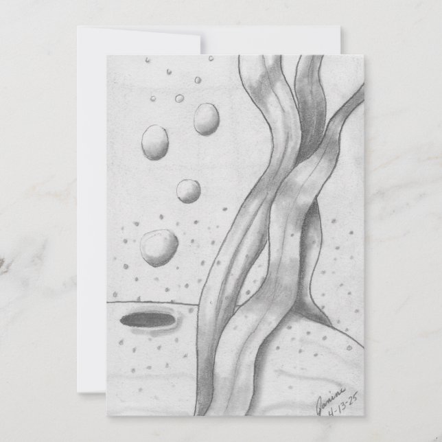 Cartão De Festividades Baleia (Frente)