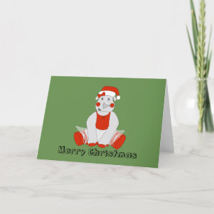 Cartão De Festividades Ballerina Rhino - Especial de Natal
