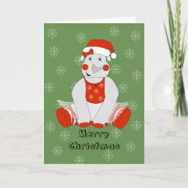 Cartão De Festividades Ballerina Rima Ilusima Flocos de Neve de Natal