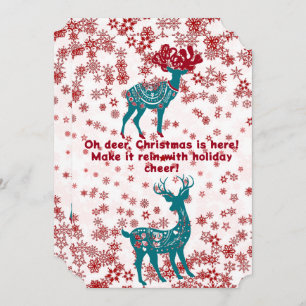 Cartão De Festividades Balneares de Natal Azuis e Bonitos Flocos de Neve 