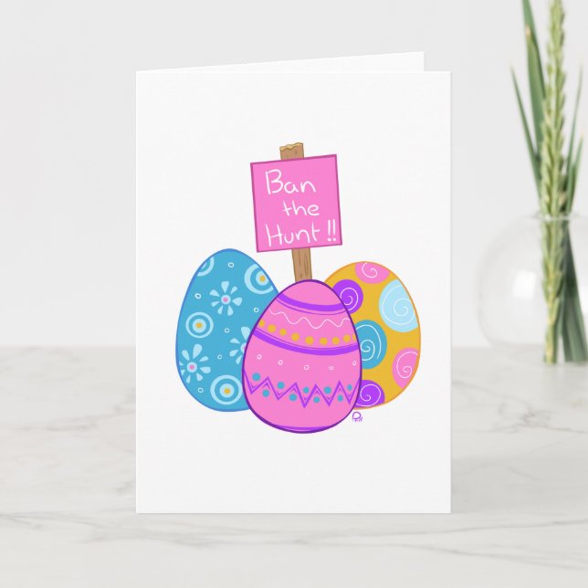 Cartão De Festividades Ban the Hunt - Card (Frente)