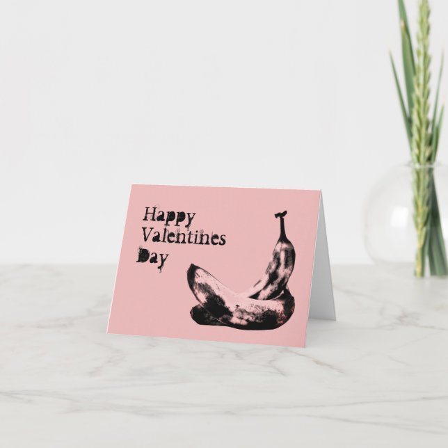 Cartão De Festividades Bananas Belo Dia de os namorados Legal Único (Frente)