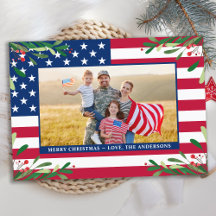Bandeira Americana Personalizada de Natal Patrióti
