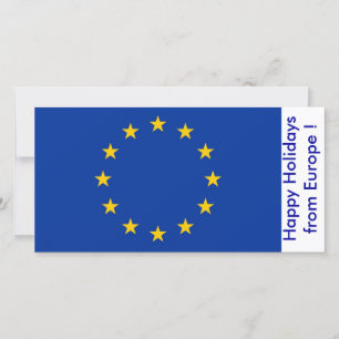 Cartão De Festividades Bandeira da França, Felizes Férias da Europa