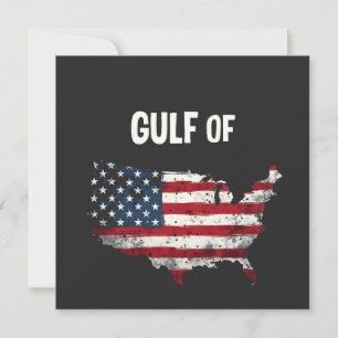 Cartão De Festividades Bandeira do Mapa Americano Funny Trump USA