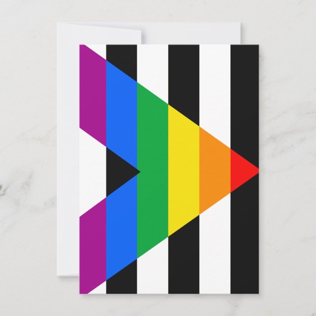 Cartão De Festividades Bandeira do Orgulho Aliado (Frente)
