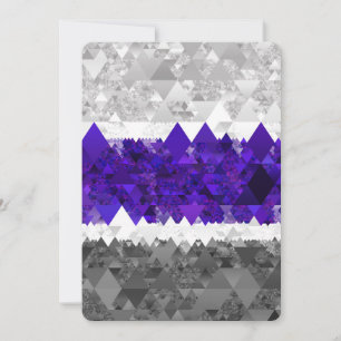 Cartão De Festividades Bandeira do Orgulho Boho Geométrico Mod Retro Grey