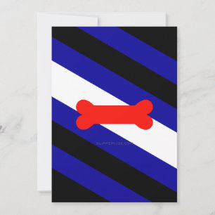 Cartão De Festividades Bandeira do orgulho canino da SlipperyJoe expressa