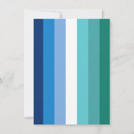 Cartão De Festividades Bandeira do Orgulho Gay Masculino (Azul)