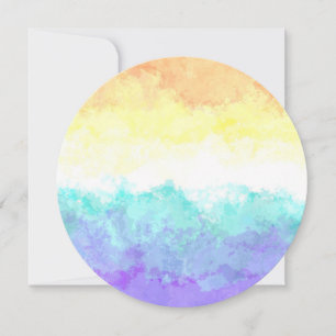 Cartão De Festividades Bandeira do Orgulho Genderfaun Abstrata Boho Redem