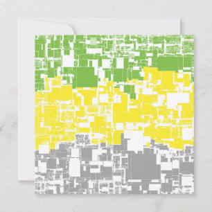 Cartão De Festividades Bandeira do Orgulho Lithromântico Abstrato Funky G