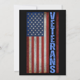 CARTÃO DE FESTIVIDADES BANDEIRA DOS VETERANOS DOS EUA 4 DE JULHO