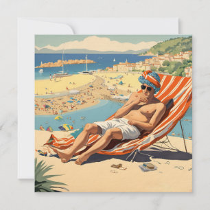 Cartão De Festividades Banho de sol inglês