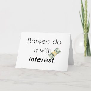 Cartão De Festividades Bankers do it!