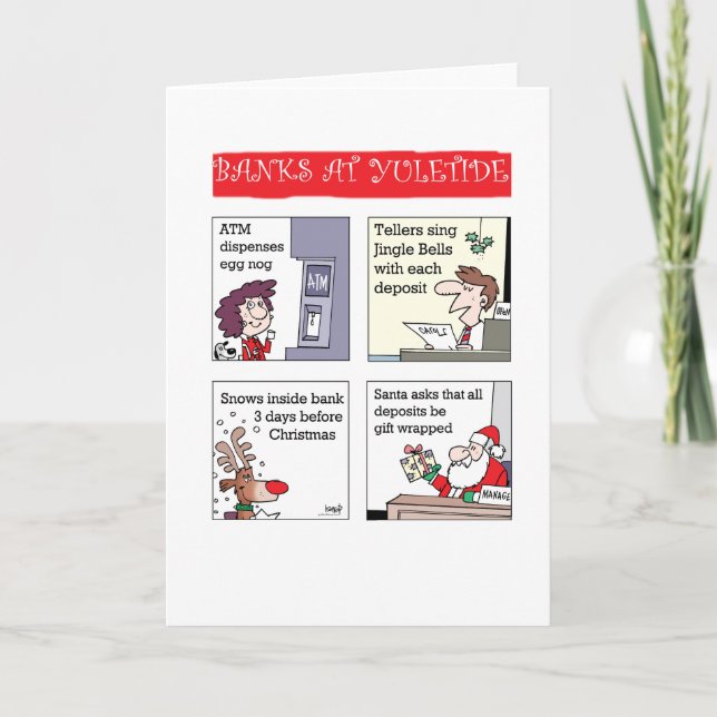 Cartão De Festividades Banks at Yuletide (Frente)