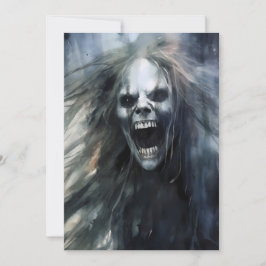 Cartão De Festividades Banshee Feia e Má aos Gritos
