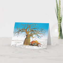 Cartão De Festividades Baobab Christmas Tree
