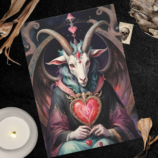 Cartão De Festividades Baphomet Gothic Valentine's Day Every Realm