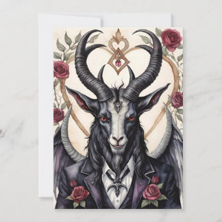 Cartão De Festividades Baphomet Gothic Valentine's Day Love