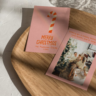 Cartão De Festividades Bar de doces ilustrado de Natal ilustrado minimali