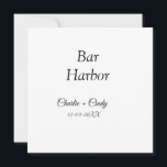 Cartão De Festividades Bar Harbour festa de solteira bridges casamento<br><div class="desc">Design</div>