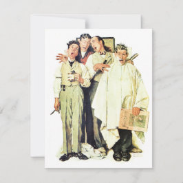 Cartão De Festividades Barbershop Quarteto 1936 Norman Rockwell