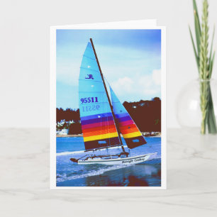 Cartão De Festividades Barco de vela Midnight Cowboy Hobie