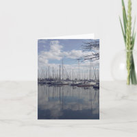Barcos na Marina pelo Lago Card