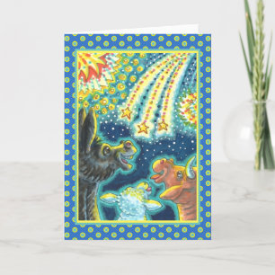 CARTÃO DE FESTIVIDADES BARNYARD FARM ANIMAIS EM QUARTO DE JULHO, FANTÁSTI